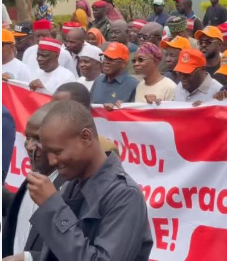 Nigeria’s Democracy Under Spotlight as Top Opposition Leaders Lead Mass March on Electoral Commission